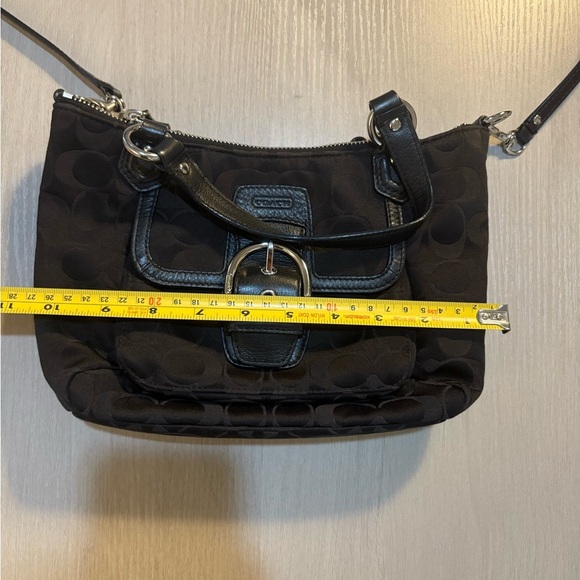 Coach Black Shoulder Bag with Front Buckle - Picture 4 of 7